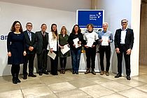 GEOMAR Director, Chairmen of the Prof. Dr. Werner Petersen Foundation, award winners and GEOMAR Administrative Director