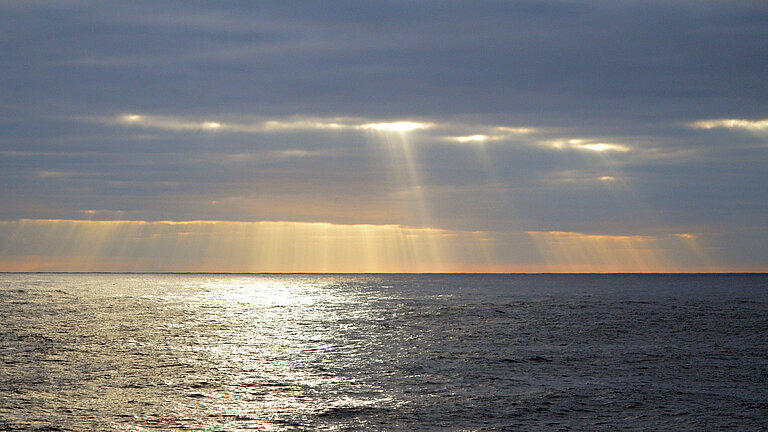 Sunset over the sea